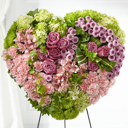 Heartwarming Standing Heart –  Maes Flower Shop, Ville Platte LA