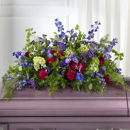 Always Treasured Casket Spray –  Maes Flower Shop, Ville Platte LA
