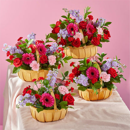 Pink Picnic Basket –  Maes Flower Shop, Ville Platte LA