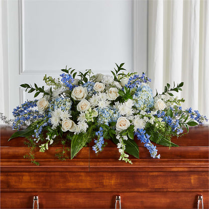 Timeless Essence Casket Spray –  Maes Flower Shop, Ville Platte LA