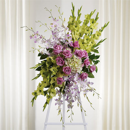 Lasting Legacy Standing Spray –  Maes Flower Shop, Ville Platte LA