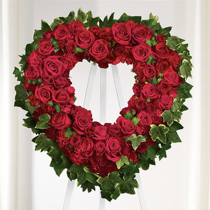 Wholehearted Standing Spray –  Maes Flower Shop, Ville Platte LA