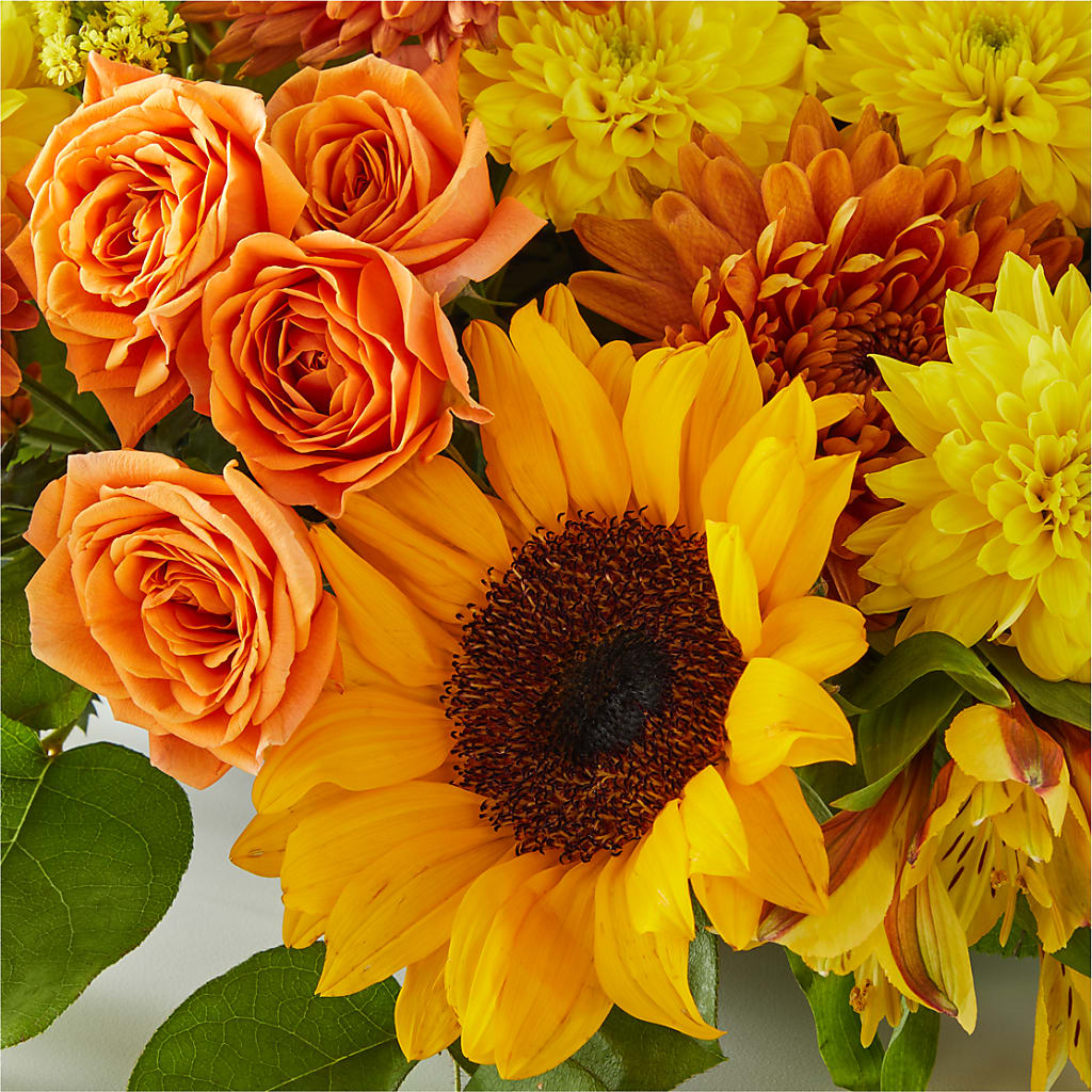 Autumn Harmony Centerpiece –  Maes Flower Shop, Ville Platte LA