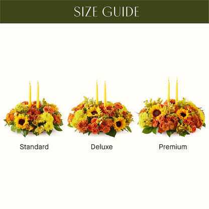 Autumn Harmony Centerpiece –  Maes Flower Shop, Ville Platte LA