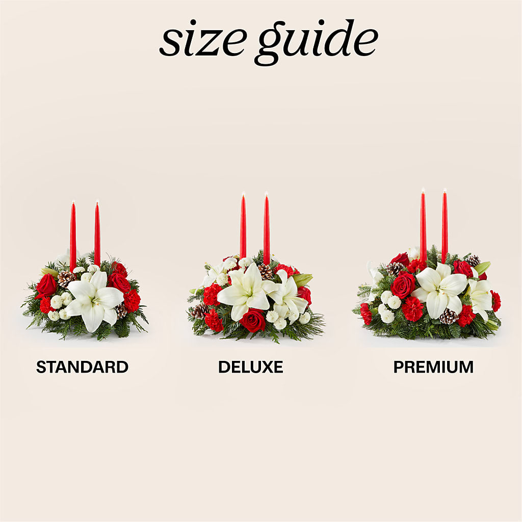 Seasonal Festivities Centerpiece –  Maes Flower Shop, Ville Platte LA