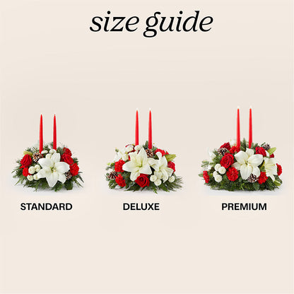 Seasonal Festivities Centerpiece –  Maes Flower Shop, Ville Platte LA