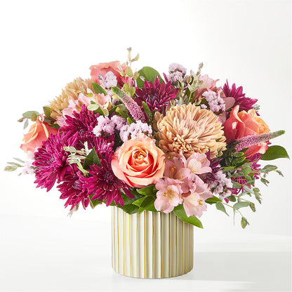 Berry Cobbler Bouquet with Ivory Vase –  Maes Flower Shop, Ville Platte LA