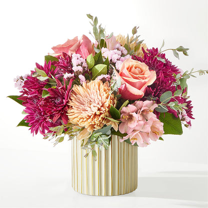 Berry Cobbler Bouquet with Ivory Vase –  Maes Flower Shop, Ville Platte LA