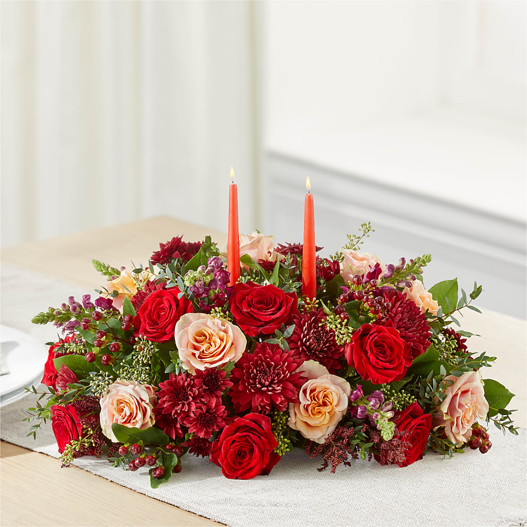 Most Thankful Centerpiece –  Maes Flower Shop, Ville Platte LA