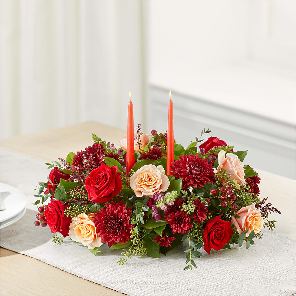 Most Thankful Centerpiece –  Maes Flower Shop, Ville Platte LA