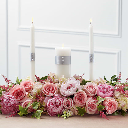 Worldwide Romance Unity Candle Arrangement –  Maes Flower Shop, Ville Platte LA