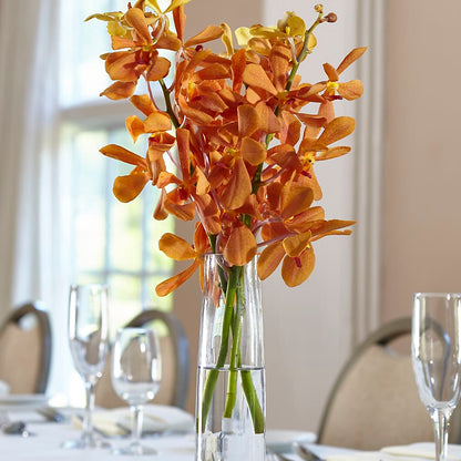 Orange Mokara Bud Vase –  Maes Flower Shop, Ville Platte LA