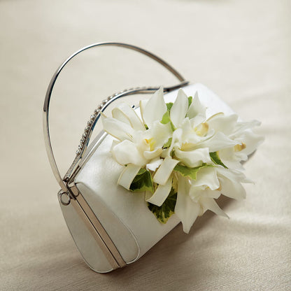 White Purse Decor –  Maes Flower Shop, Ville Platte LA